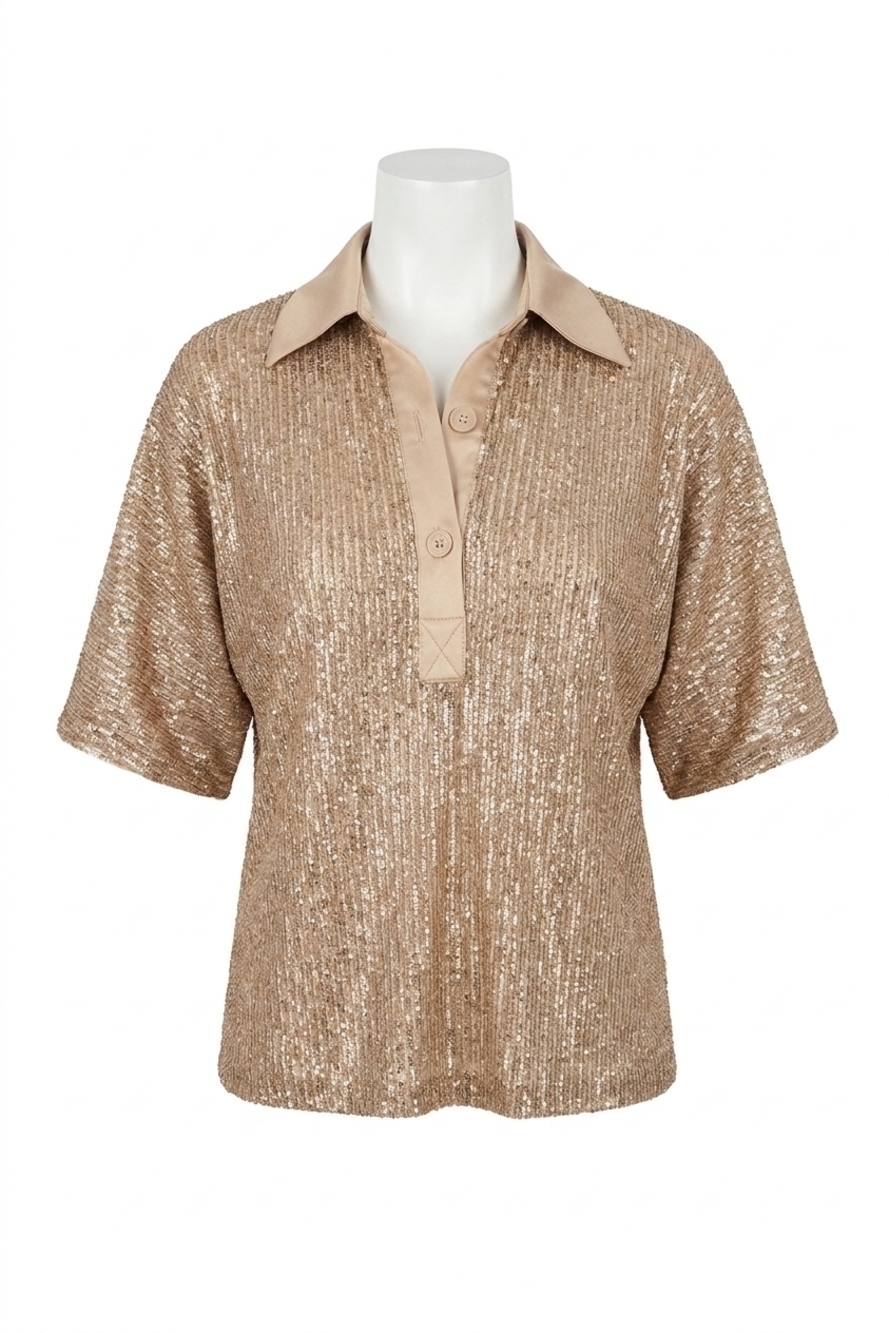 NEW TRINA TURK aika top in gold